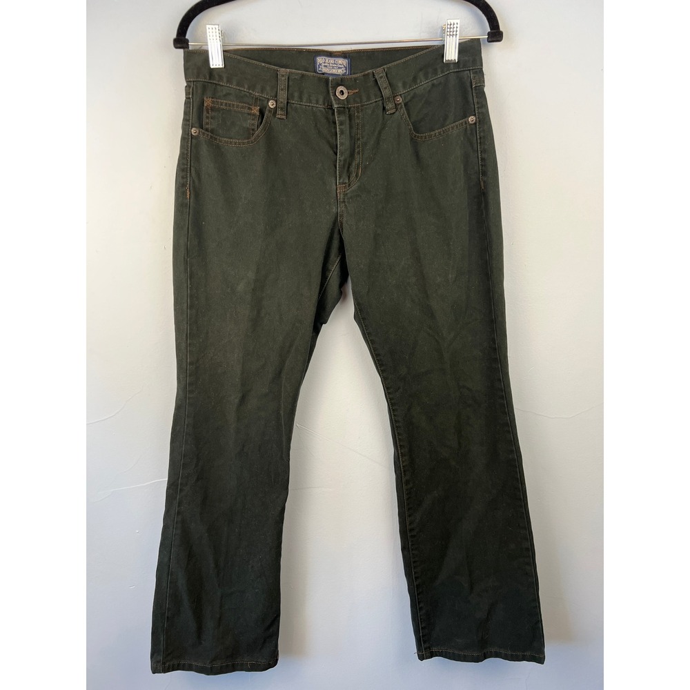 Ralph Lauren Polo Jeans Co. Black Boot Cut Cotton Chino Pants Jeans SZ 8x30